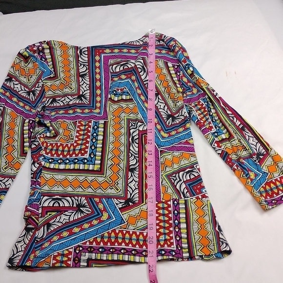 Cable & Gauge petite women's medium 3/4 sleeved top - Picture 6 of 7